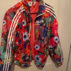 Adidas floral jacket